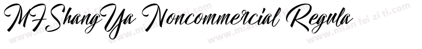 MFShangYa Noncommercial Regula字体转换